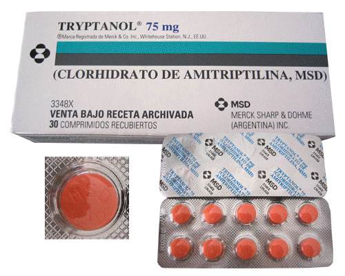 Caixa de amitriptilina.