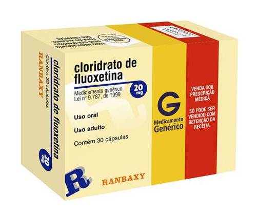 Caixa de Fluoxetina. Caixa de Fluoxetina.