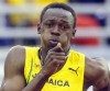 Usain Bolt durante prova dos 400 metros. (Jesus.orbea/wikimedia)